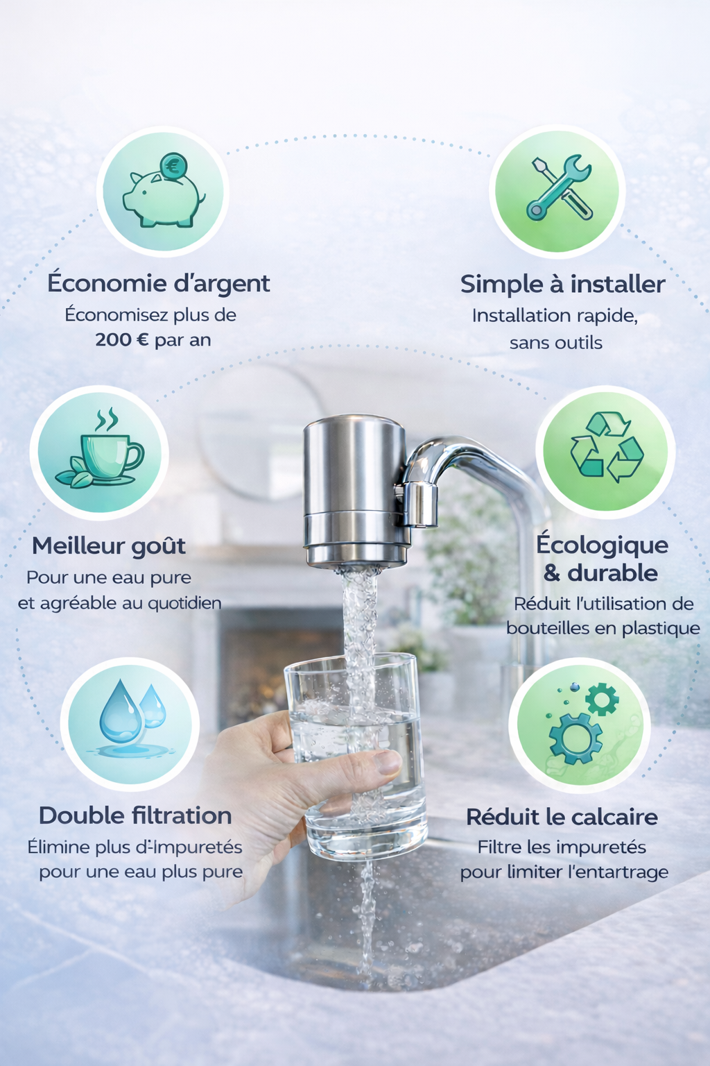 Le filtre à robinet